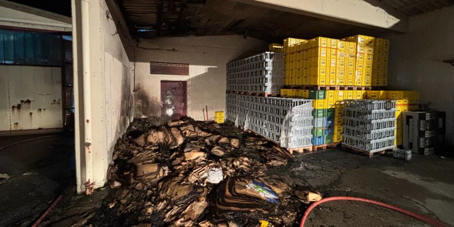 Kradolf TG: Brand in einem Unterstand