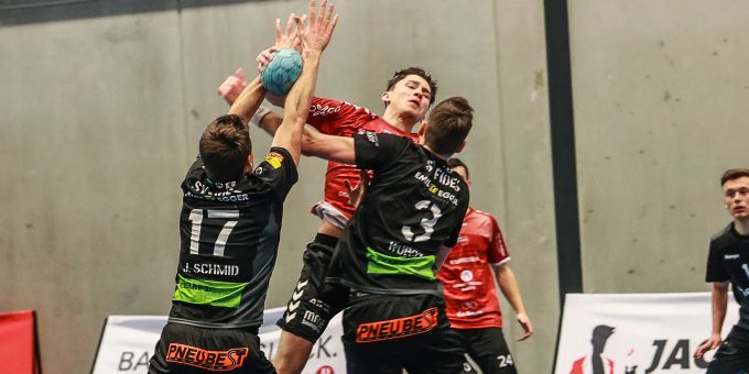 Der Baden-Endinger Jannis Wagner im Spiel gegen SG Fides/Otmar St. Gallen. Jannis Wagner