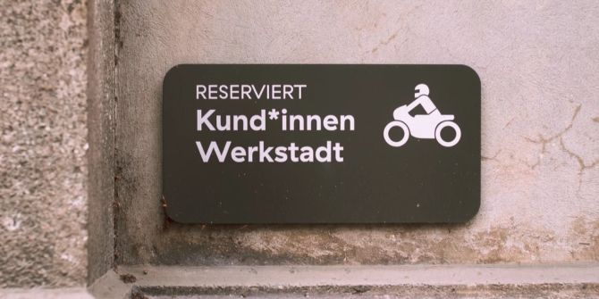 Abstimmung Zürich Genderstern Schild