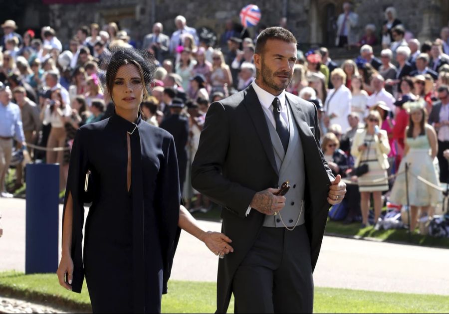 Victoria und David Beckham bei der Hochzeit der Sussexes im Mai 2018.