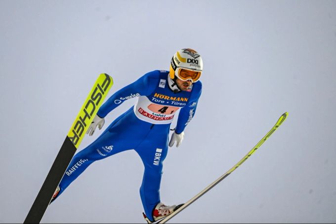 Killian Peier wird Schweizer Meister im Skispringen. Killian Peier