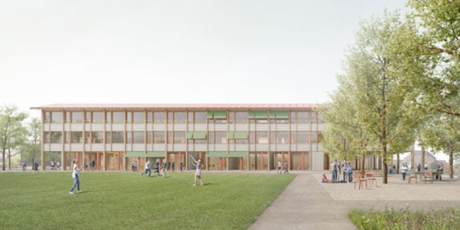 So soll das neue Oberstufenschulhaus in Schwarzenburg dereinst aussehen.