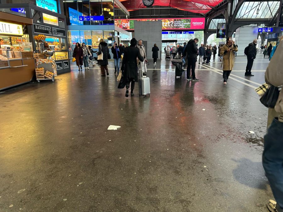 Passiert sei der Wassereintritt auf der Baustelle am Dach, sagt SBB-Mediensprecher Reto Schärli.