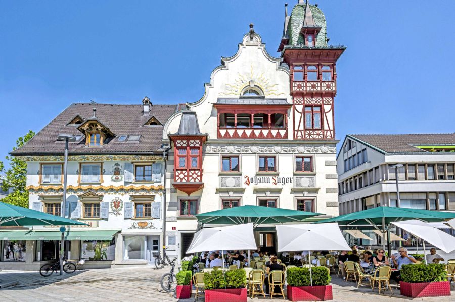 Die Altstadt in Dornbirn.