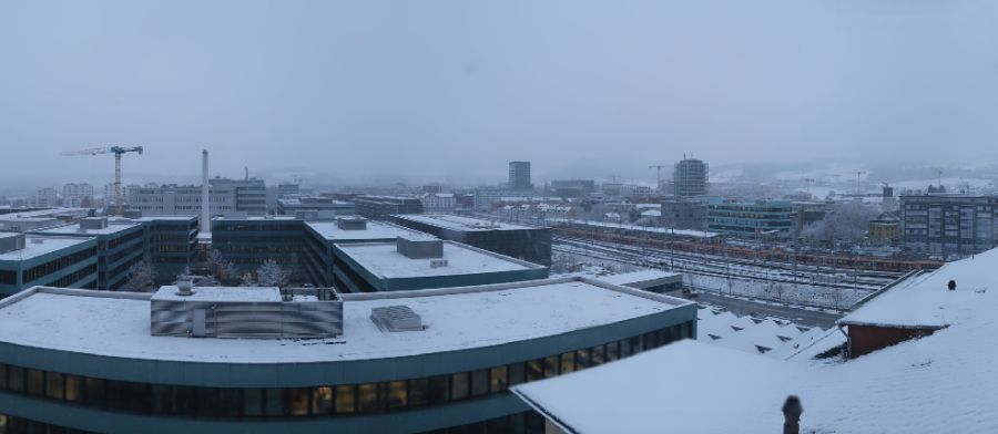 Auch in Zug hat es geschneit.