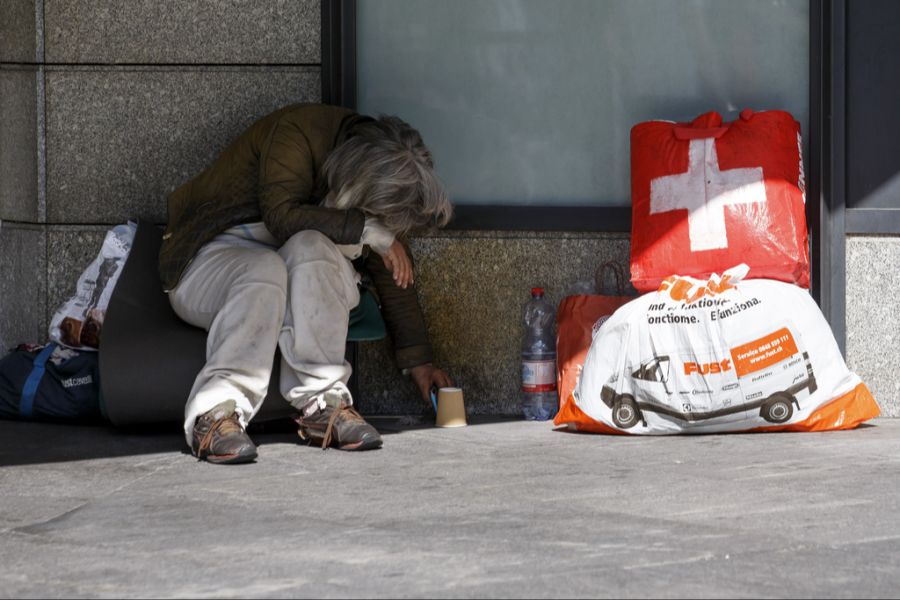 obdachlose person