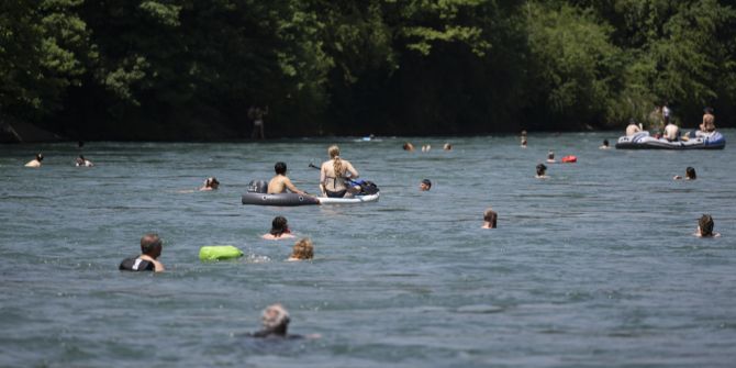 Aare schwimmen Bern