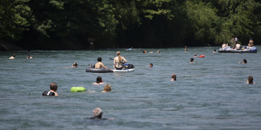 Aare schwimmen Bern