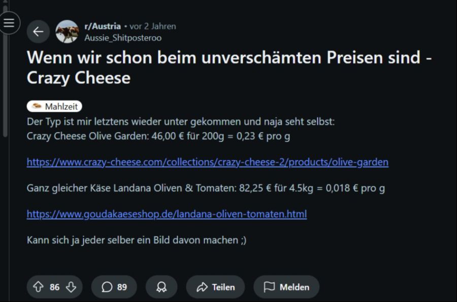 käse 240 euro