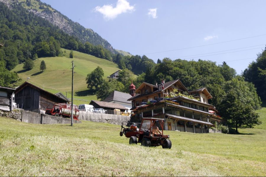 Die kleinste Schwyzer Gemeinde, Riemenstalden, hat 84 Einwohner.