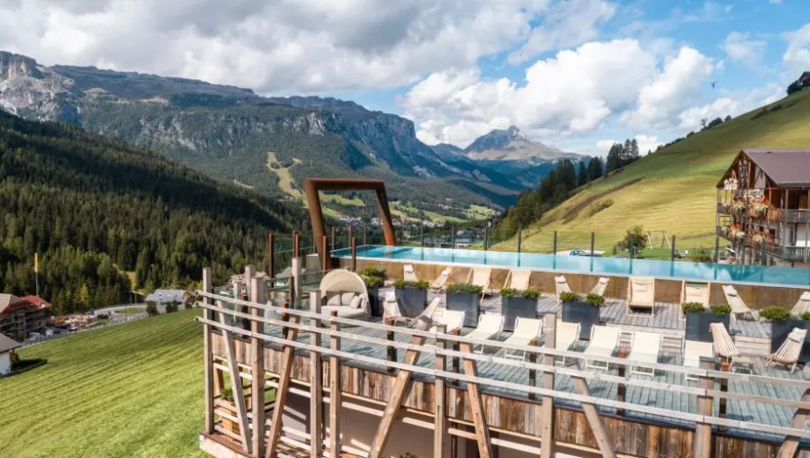 Die Turteltauben sollen in diesem Luxus-Hotel hausen.