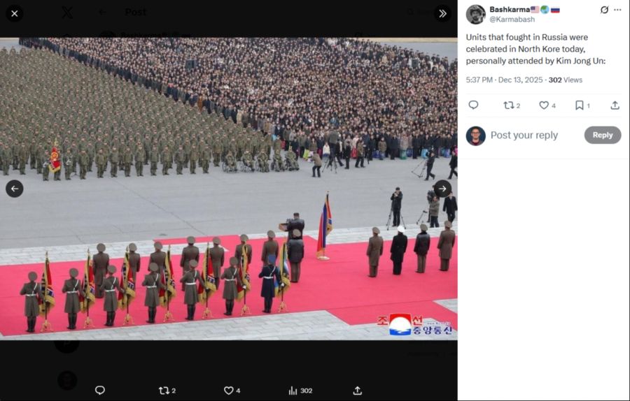 Kim Jong-un hat die Rückkehrer aus Russland empfangen.