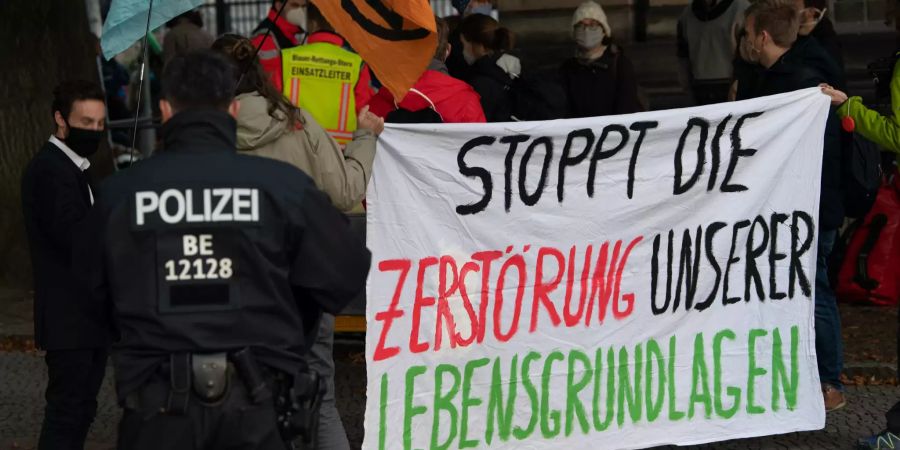 Proteste Extinction Rebellion - Bundesverkehrsministerium