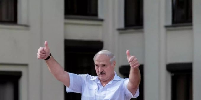 Präsident Alexander Lukaschenko im August. Lukaschenko