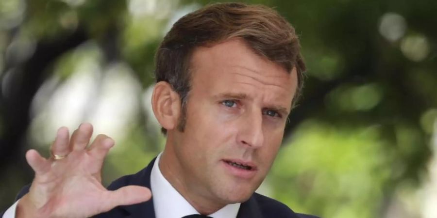 Der Amtssitz des französischen Präsidenten Emmanuel Macron wurde anlässlich des «Tages des offenen Denkmals» für Besucher geöffnet. Foto: Ludovic Marin/POOL AFP/AP/dpa