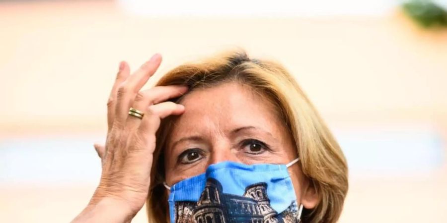 Malu Dreyer (SPD) mit Maske. Foto: Andreas Arnold/dpa