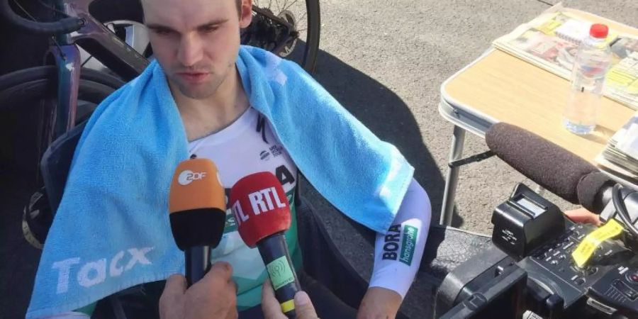 Maximilian Schachmann vom Team Bora-hansgrohe musste verletzungsbedingt die Tour de France aufgeben. Foto: Stefan Tabeling