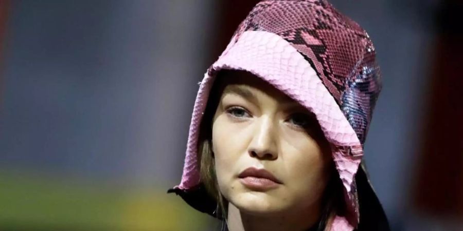 Das amerikanische Model Gigi Hadid in Mailand. Foto: Luca Bruno/AP