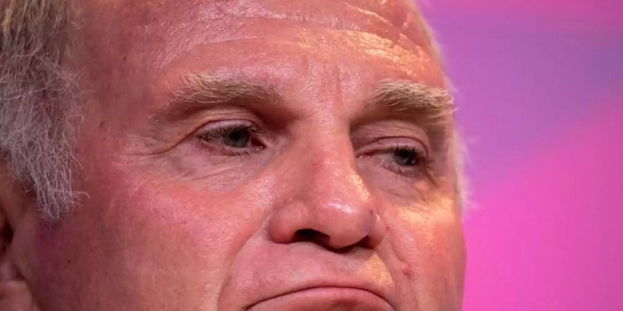 Hat seine Kritik an ter Stegen und DFB erneuert: Uli Hoeness. Foto: Peter Kneffel