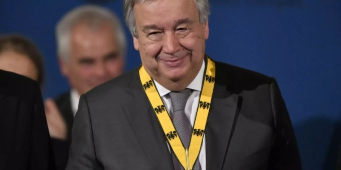 Karlspreisträger Antonio Guterres Karlspreisträger Antonio Guterres