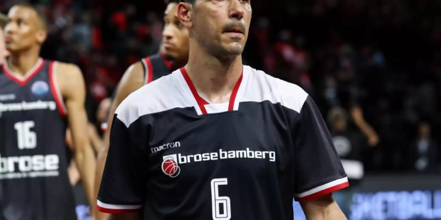 Routinier Nikos Zisis muss Brose Bamberg verlassen. Foto: David Pintens/BELGA