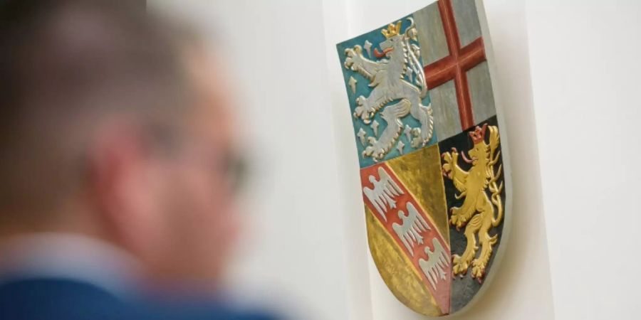 Landeswappen im saarländischen Landtag