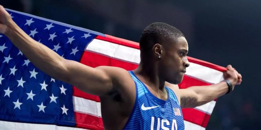 US-Sprintstar Christian Coleman soll drei Dopingtests verpasst haben. Foto: Sven Hoppe