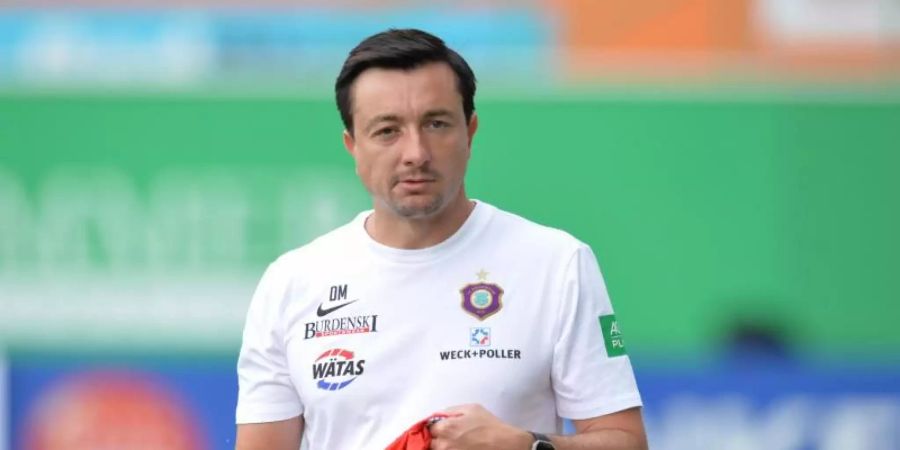 Steht in Aue wieder auf dem Trainingsplatz: Trainer Daniel Meyer. Foto: Timm Schamberger