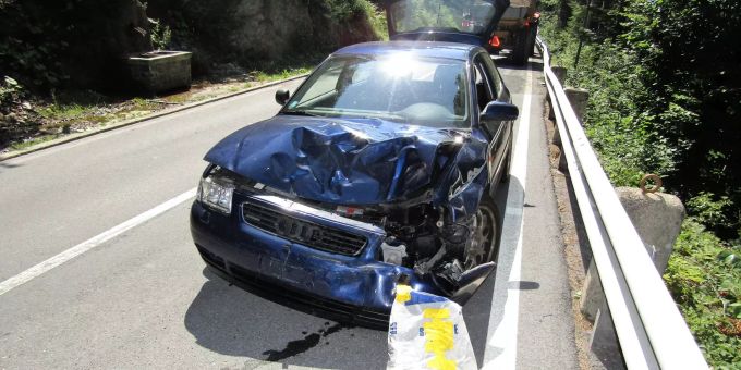 Verkehrsunfall in Filzbach.