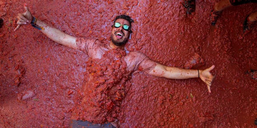 La Tomatina in Spanien