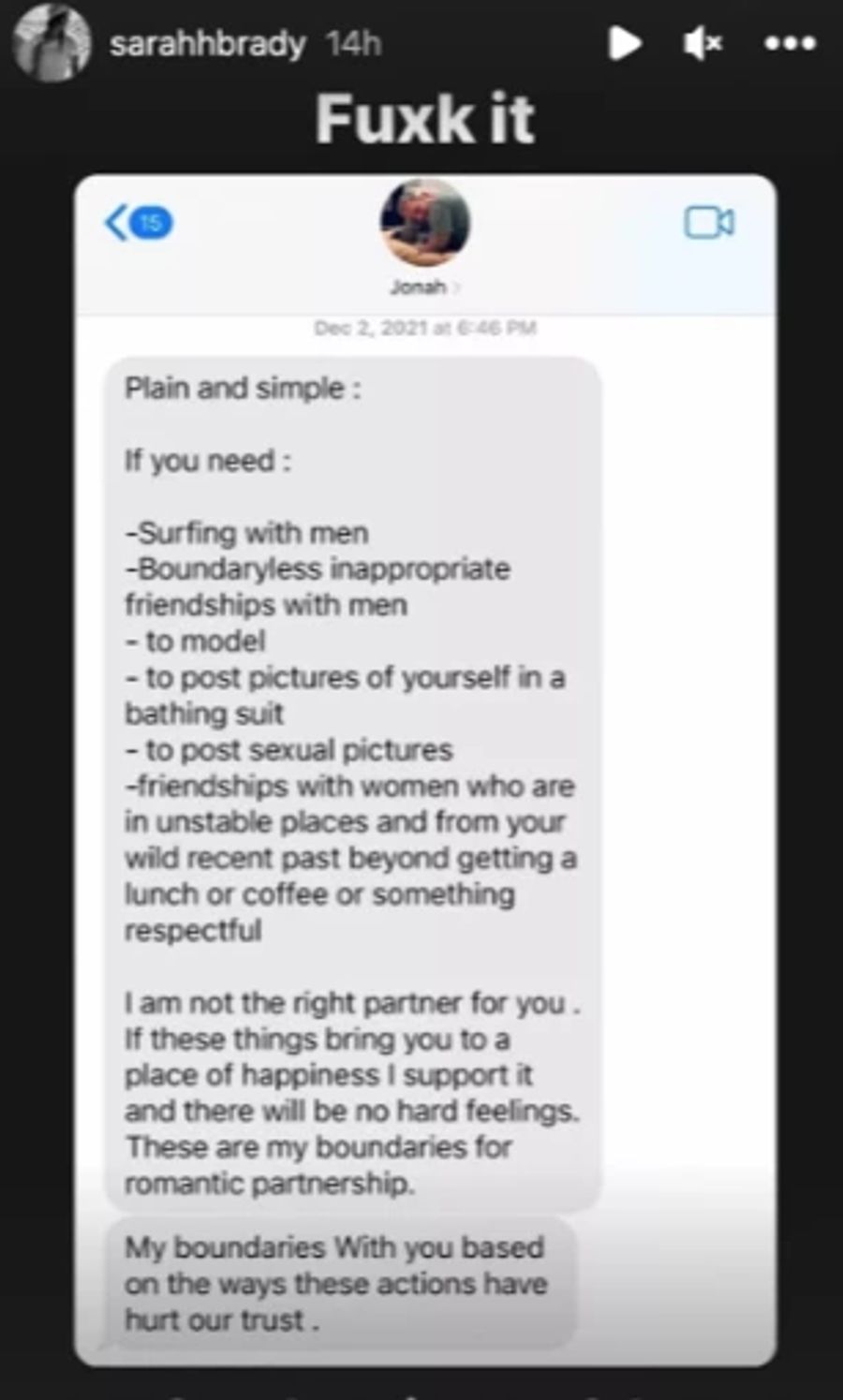 Screenshot Sarah Brady