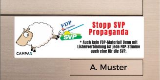 «FCK NZS» - Campax stellt FDP und SVP mit Beleidigung gleich «FCK NZS» - Campax stellt FDP und SVP mit Beleidigung gleich