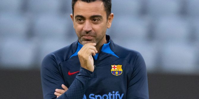 FC Barcelona Trainer Xavi.