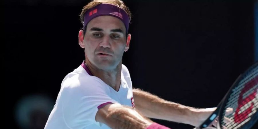 Roger Federer bei den Australian Open 2020. Foto: Michael Dodge/AAP/dpa