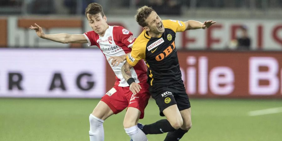 Früher Gegner, heute Teamkollegen: Sandro Lauper (l.) und Miralem Sulejmani.