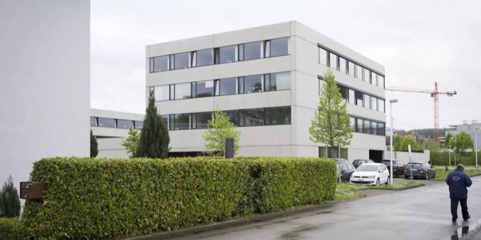 Blick auf das Empfangs- und Verfahrenszentrum EVZ in Kreuzlingen. Empfangs- und Verfahrenszentrum EVZ