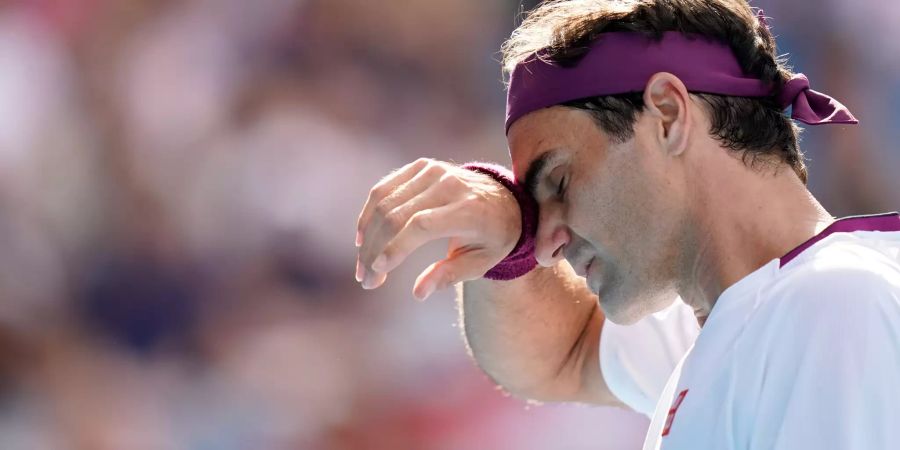 Roger Federer an den Australian Open 2020.