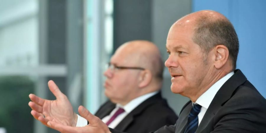Scholz (r.) und Altmaier