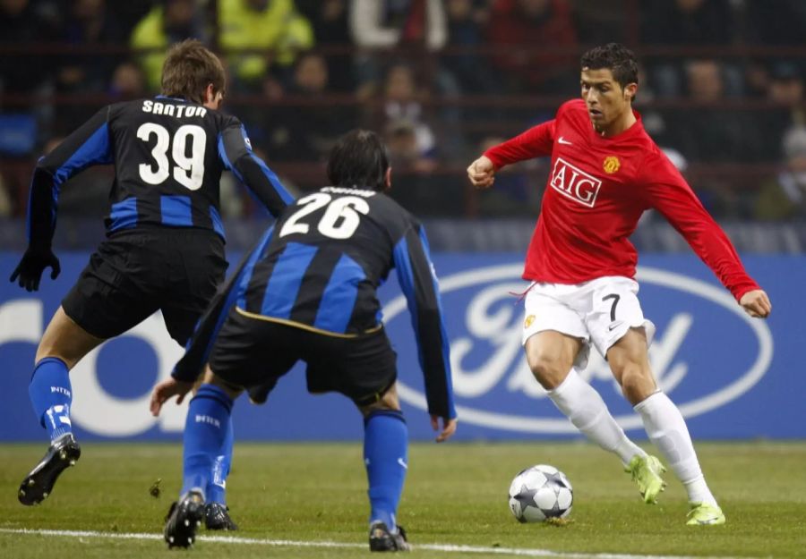 Cristiano Ronaldo im Trikot von Manchester United.