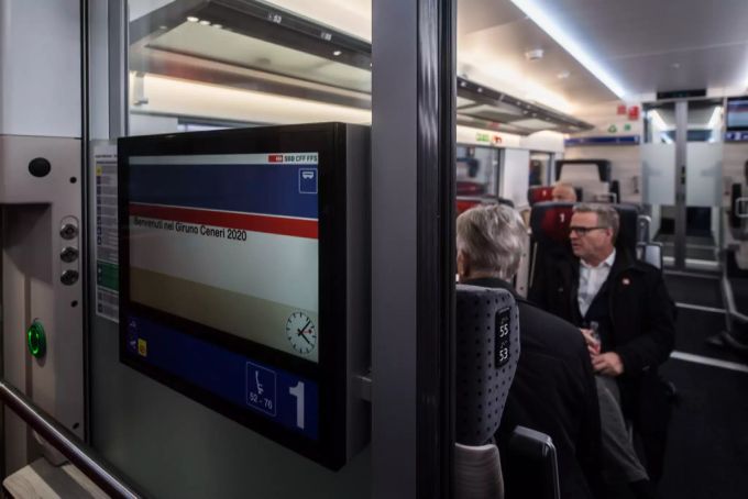 Andreas Meyer, CEO der SBB, im neuen Giruno Zug im Dezember 2019. Andreas Meyer SBB