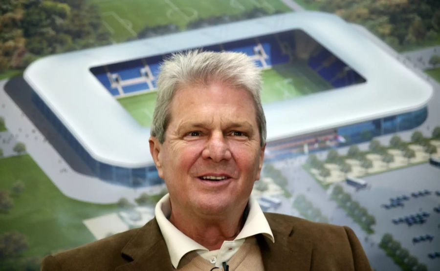 Dietmar Hopp, Mäzen der TSG Hoffenheim, beteiligte sich finanziell unter anderem am Bau der Rhein-Neckar-Arena (heute Prezero-Arena).