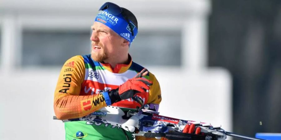 Erik Lesser geht bei der WM im Single-Mixed an den Start. Foto: Hendrik Schmidt/dpa