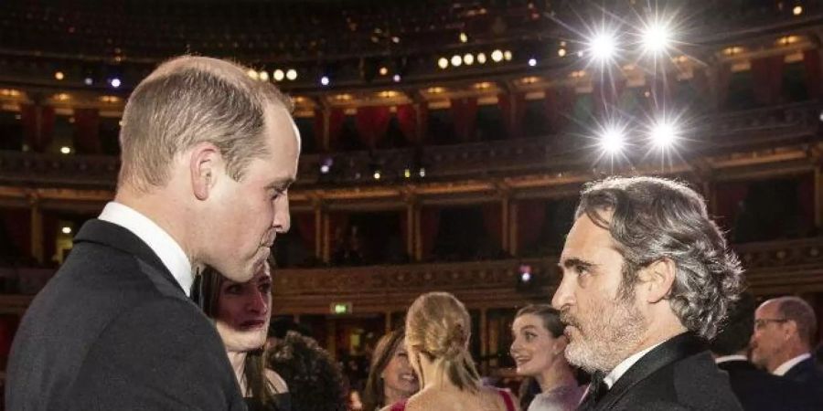 Prinz William und Joaquin Phoenix