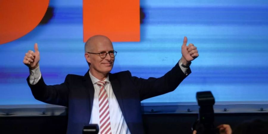 Peter Tschentscher am Wahlabend
