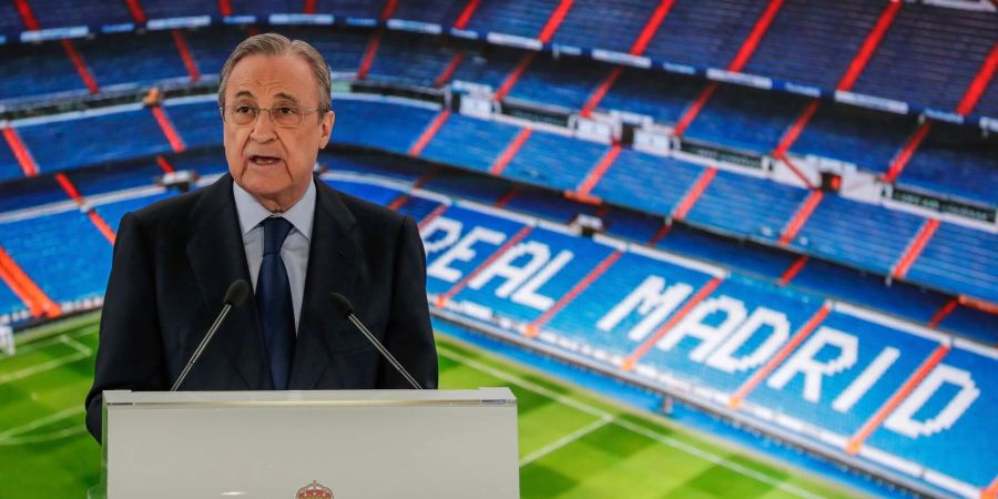 Real-Präsident Florentino Pérez ist weiter für eine Superliga.