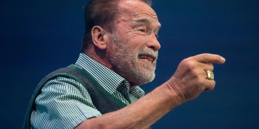 Arnold Schwarzenegger beim Unternehmensgründer- und Investorentreffen Bits & Pretzels.