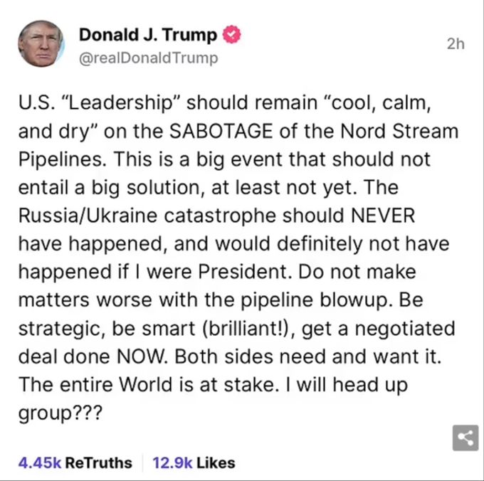 Donald Trump äusserte sich ausgiebig auf seiner Twitter-Alternative Truth Social zu den Lecks. donald