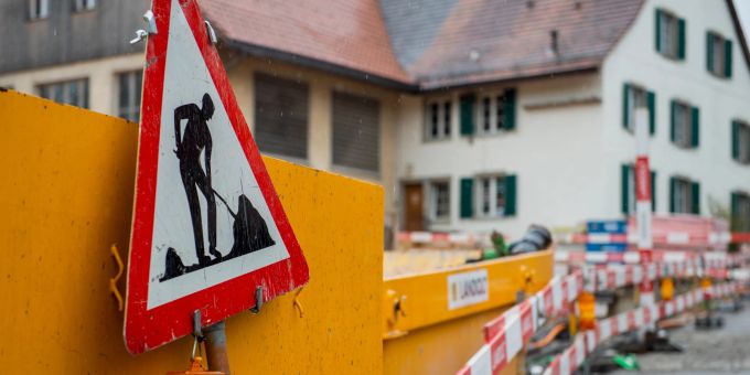 Bauarbeiten in Merenschwand Bauarbeiten