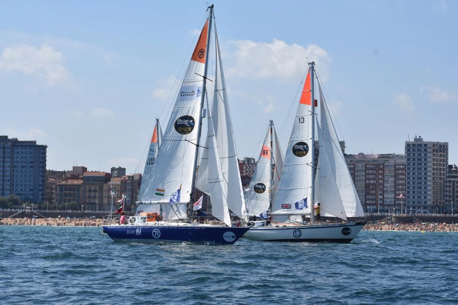 Segeln Meer traditionell Strand Stadt