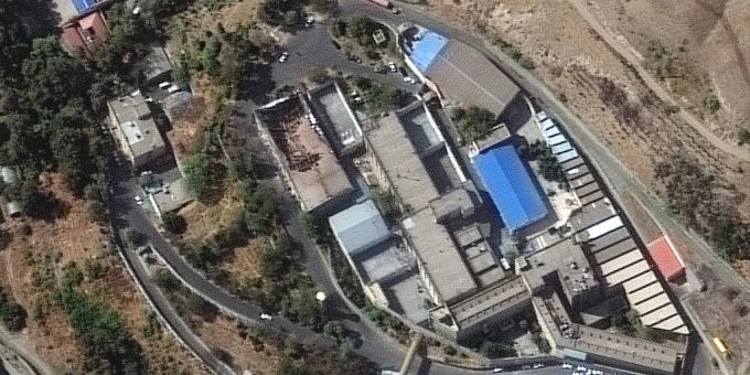 Satellitenaufnahmen zeigen das Gefängnis Evin im Iran. iran gefängnis